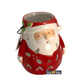 Christmas Hanging Tea light holder Santa