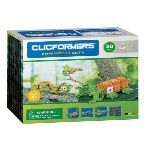 Clicformers Mini Insect Set | 30 Piece Set | Ages 4 +