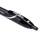 BIC Gel-ocity Quick Dry Retractable Fin (0.7 mm) Gel Ink Pens Black