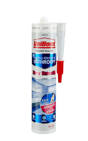 UniBond Easy Smooth Anti Mould White Kitchen & Bathroom Sealant 300 ml