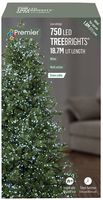 750 LED White Christmas Tree Lights with Timer, 23.7m -