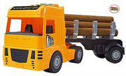 AVC 5360 Trailer Truck PORTA Logs Trucksseries Yellow Black Wooden