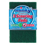 Pack of 3 Minky Heavy Duty Scouring Pads