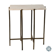 Naomi accent table marble top