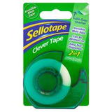 Sellotape Clever Tape, 18 mm x 15 m, Matte transparent