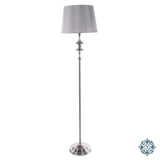 Mercury floor lamp satin silver 161cm