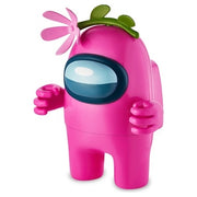 Among Us Pink Action Figur e Single Pack 16-18cm -Incl: 5 Hidden Hats & Accessories