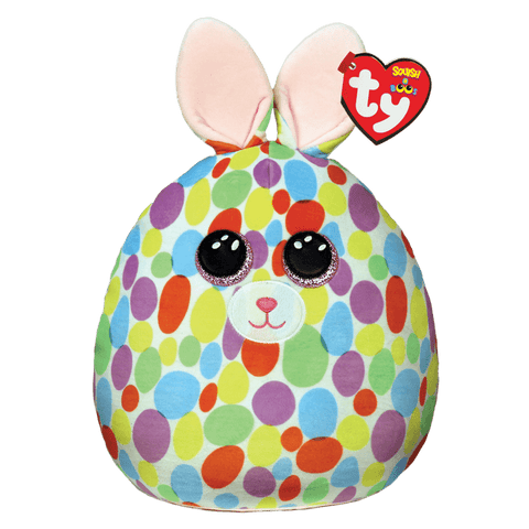 TY 14”SQUISH-A-BOO Bloomy PASTEL EASTER BUNNY