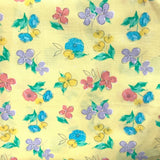 Floral yellow fabric