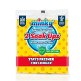 Minky Anti-bacterial Soak Ups 2pk