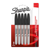 Pack of Five Sharpie Permanent Markers