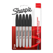Pack of Five Sharpie Permanent Markers