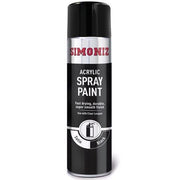 Simoniz Satin Matt Black Aerosol - 500 ml