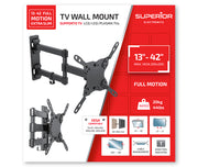TV Wall Mount 13-42 Full Motion Extra Slim