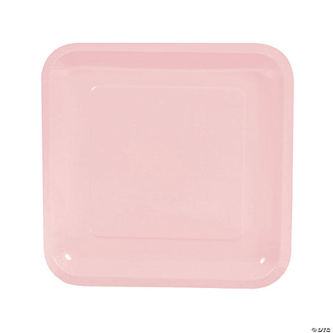 Baby Pink Plastic Party Plates 10PCS