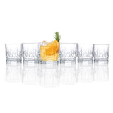 RCR Chic Luxion Crystal Whisky Tumbler Glasses, 350 ml Set of 6