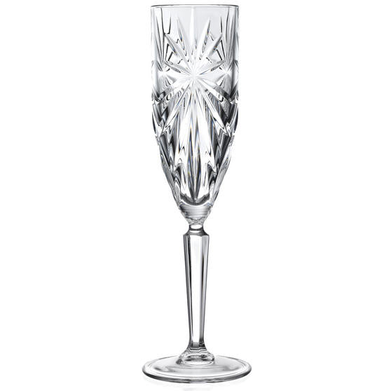 RCR Oasis Crystal Champagne Flutes Glasses, 160 ml