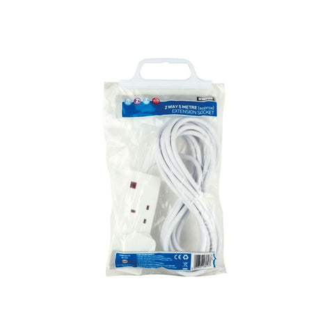 Extension Lead 2 Socket - 5 Metre