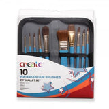 Create Watercolour Brush Zip Wallet Set ( 10 watercolour paintbrushes)