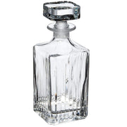 RCR Clear Crystal Glassware Timeless Square Whisky Wine Decanter Bottle 750 ML