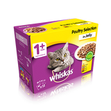 Whiskas 1+ Poultry Selection in Jelly 12 x 100g