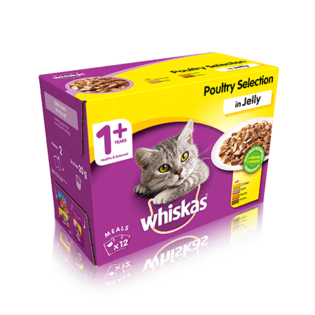 Whiskas 1+ Poultry Selection in Jelly 12 x 100g